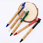 Cheap pens Cork pen Eco friendly ballpoint pen Hot Natural color cork ball pen with custom logo and stock
