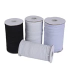 factory wholesales high quality white black color knitted band elastic
