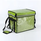 Insulated aluminium waterproof fast food pack pizza cooler delivery bag