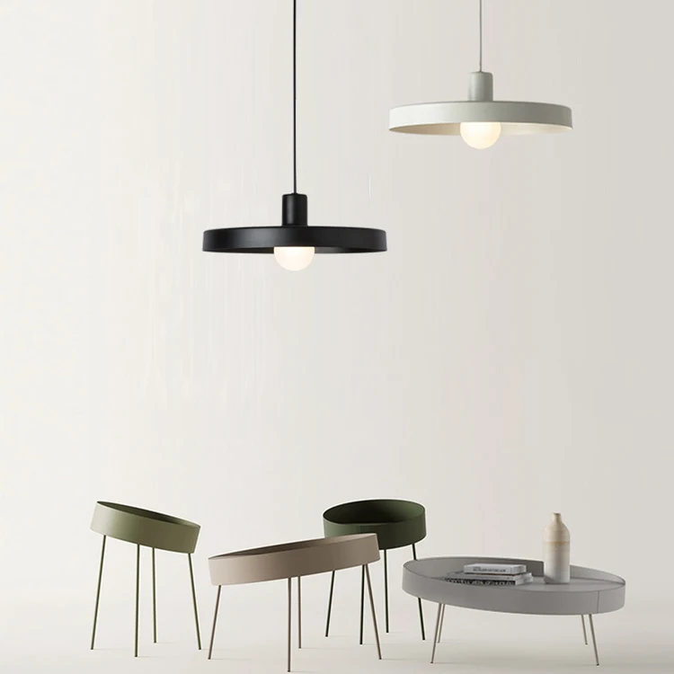 cheap price many colors aluminum indoor light dinning restaurant pendant light lamp E27 single pendant light