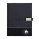 New Arrivals 2020 Wireless Planner Diary Notebook with Power Bank and USB and LED Light Logo