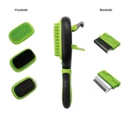 5-IN-1Mutifunctional Pet Massage Bristle Pin Grooming Brush Comb For Dog Cat Daily Shedding And Dematting
