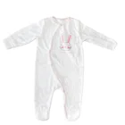 Baby Cotton Romper Cotton Wholesale Baby Clothes Long Sleeve Cotton Front Open Buckle Baby Romper