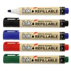 Logo Customization Dry Erase Pen with Eraser Custom Chisel Bullet Tips Rechargeable Dry Erase Whiteboard Marker Pen with Clip