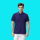 2019 high end striped rugby wholesale men polo baggy t shirt with custom logo