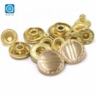 SK OEM Decorative Accessories Logo Design Round Jeans Zinc Alloy Snap Button