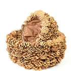 BSCI FSC handmade weaving natural pinecones garden decor home decoration basket flower pot planter