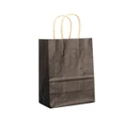 Color printing kraft paper wine bag chinese factory kraft paper shopping bag