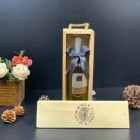 Natural Wood Packaging Boxes Custom Wine Box Logo