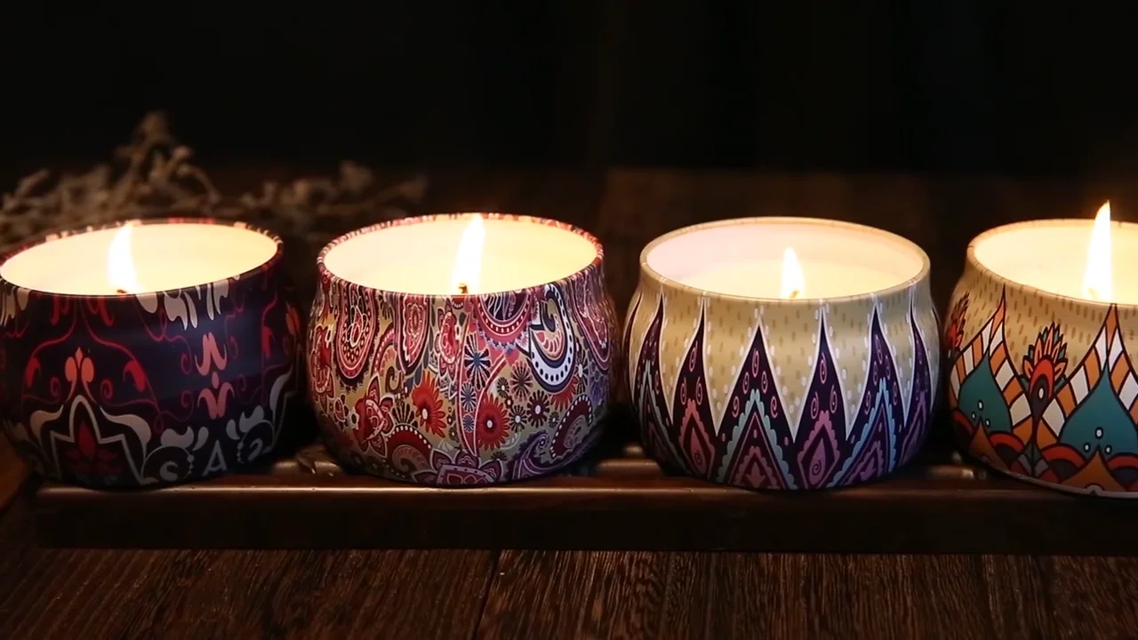 bulk aroma candle luxury soy wax scented gift set