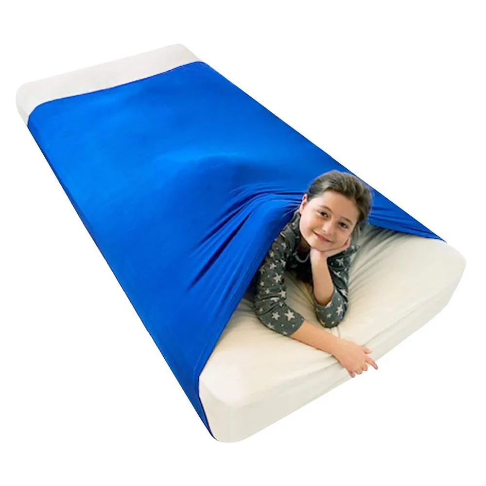 breathable stretchy cool comfortable sensory bed sheet for kids