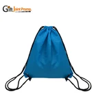 Advertising Custom Logo Reusable Polyester Drawstring Sports Bag