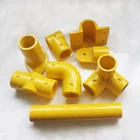 50mm fiberglass tube connector FRP handrail fittings GFRP fence accessories