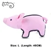 2019 New Design Pet Toys Pink Pig Length:21cm/36cm/45cm Cat Dog Toys Chew Molar Tooth Cute Pet Bite Toys Canvas/Oxford/PP Cotton
