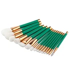 2019 top seller 15pcs private label makeup brush set