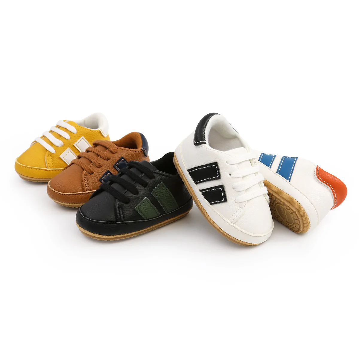 2025 Sport Style Mixed Color Antiskid TPR Sole Baby Shoes New Walking Baby Shoes factory