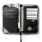 P.travel New Design Off-the-shelf Customized Logo Gray Credit Card Holder RFID Blocking Mens Wallet