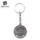 wholesale promotional gift custom souvenir enamel 3D logo letter alphabet metal key chain