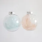 Christmas Decoration Supplies Decoration Clear Empty Christmas Decoration Plastic Ball