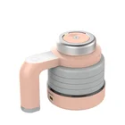 Environmentally Friendly Food Grade Silicon Material Camping Kitchen Thermostat Electric Kettles That Boil Milk 12C DC Kettle