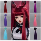 Doll Fashion Doll High Temperature Silk Multi-color Wig 15cm Color Straight Hair Row