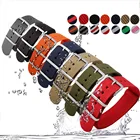 Watch Nato Nylon Striped Watch Strap Woven Fabric Fashion Lady Man Watch 18mm 20mm 22mm