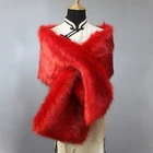 Women Shawl Shawls Fluffy Beautiful Women Warm Faux Fur Shawl