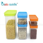 Coffee Beans Kitchen Coffee Beans Grains With Cover Plastic Transparent Sealed Jar Storage Box