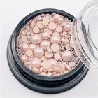 Round Nail Art Decoration Pearl Flat Back Crystal Pearl Crystal Stone For Nail