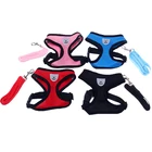 Pet traction chest strap set traction rope chest back breathable mesh dogs strap pet cat dog harness