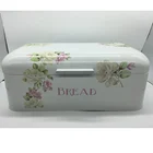 Hot Sale Graceful Bread Bin Kitchen Storage Container Flower Pattern Bread Box