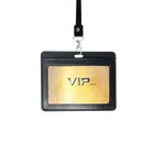 Factory Custom Genuine Leather Keychain ID Card Business Name Card Holder