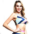 Hot styles Printed Sports Fitness Suit Yoga Fitness Sports Suit Women with Chest Pad
