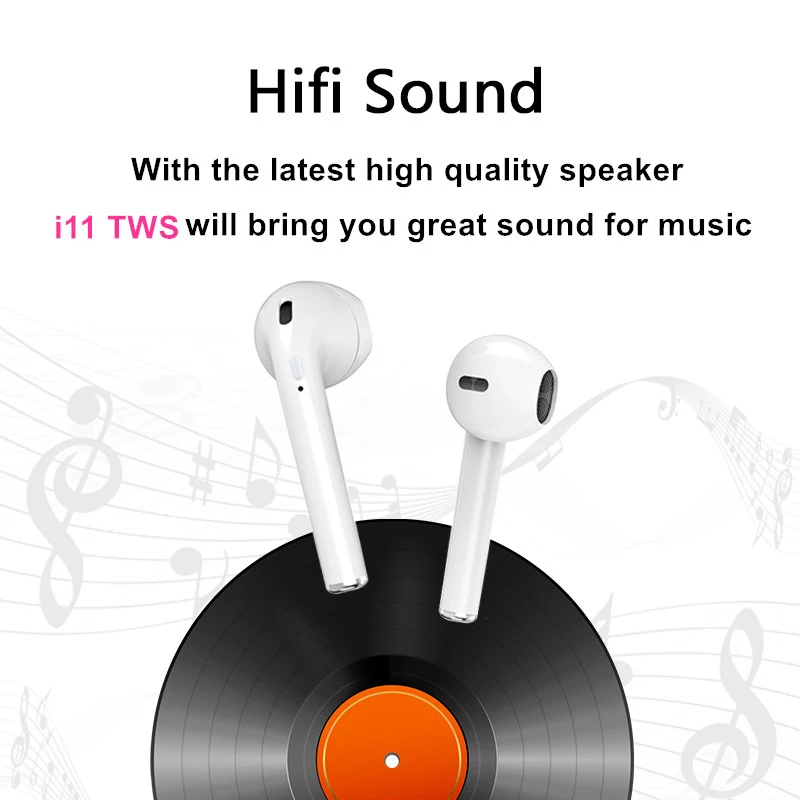 I11 TWS Wireless Stereo Earbuds Bluetooth 5.0 Headset Auto Pairing Sports Earphone for Iphone Android Huawei Not I9s I10 I13 I60 - ANKUX.COM