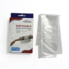 Disposable Waterproof Comfortable Adult Elbow Sleeves Cast Cover Protector to Keep Wounds & Bandages Dry 2 Pieces