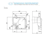 Gear brushed motor automatic dc water valve controlled for water meter