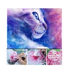 Cute Cat Dog Diamond Painting Kit Full Drill DIY Rhinestone Embroidery Cross Stitch Arts Craft for Home Decor