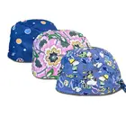 All cotton printing hat scrub cap Chef's cap lampblack cap Men and women 100% cotton