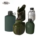 ( SP ARMY ) army 1l canteen drinking military aluminium plastic water food canteen product cup stainless steel canteen
