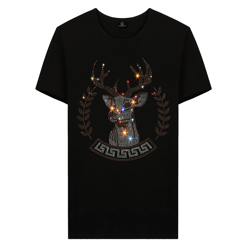 Free sample Wolf custom rhinestone heat transfer logo design for garment