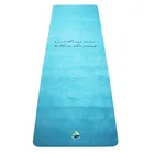 Eco Friendly Custom Print Personality Suede Fabric Natural Rubber Cotton Yoga Mat