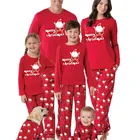 Pajamas Pajamas European American Parent Child Kids Family Christmas Pajamas Decoration 2 Pieces Set
