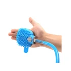 Stocked Pet Factory Outlet Wholesale Hot Sale Blue Dog Cat Pet Massager Grooming Glove Brush