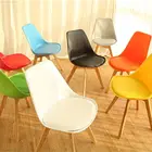 China Modern home furniture Tulip Dining Chair with Beech Legs Plastic Dining Chair Price for Sale