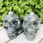Labradorite Wholesale Natural Labradorite Carving Of Snake Skulls Carving Head Decoration