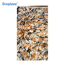 Wholesale waterproof decorative colorful glitter casting acrylic sheet for handbag