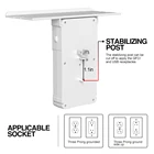 Extension Socket Wall Usb 2020 New Trending Multiple Plug USB Charger 6 AC Night Outlet Shelf Holder
