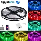 Rgb Light Rgb Led Tuya APP Control IP65 Waterproof Smart Rgb Led Light Strip 5m 60 Leds/m Total 300 Leds