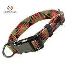 Free sample safety dog accessories metal buckle braided dog training collar