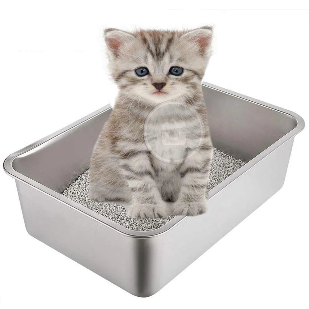 stainless steel cat litter pan